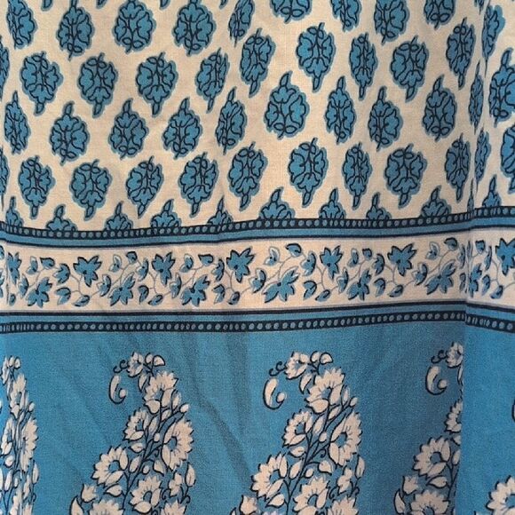 J. Crew Cotton Block Print Artist Blouse Top Size L - Picture 9 of 13